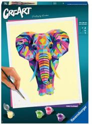 Ravensburger CreArt Elefant amuzant (20203) Carte de colorat