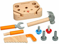 LUCY&LEO 241 Little Carpenter - Set de scule din lemn (9-LL241) Set bricolaj copii