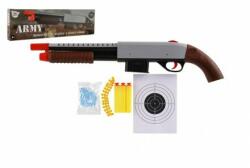 Teddies Pușcă pușcă 46cm plastic + pelete apă 6mm, cartușe de spumă, gloanțe de cauciuc. într-o cutie de 49x (00850432)
