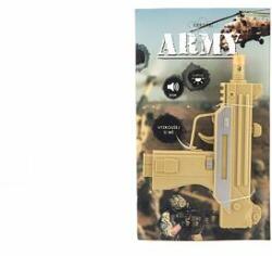 Teddies Pistol mitraliera plastic 17, 5 cm actionat cu baterie cu sunet si lumina 2 culori pe card (00850043)