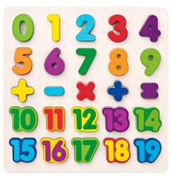 Woody Puzzle - numere de pe tablă (102190069)