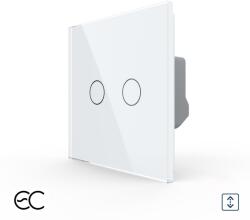 LIVOLO Intrerupator Dublu Draperie cu Touch LIVOLO din Sticla - Protocol ZigBee EC