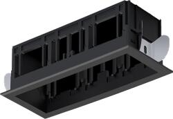 ELMARK Modena 3 Module Recessed Box With Frame Black (92mod3gr/bl)