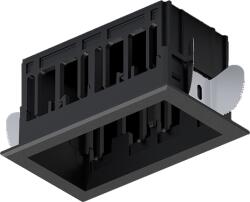 ELMARK Modena 2 Module Recessed Box With Frame Black (92mod2gr/bl)