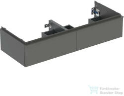 Geberit iCON 118, 4x47, 6x24, 7 cm-es 2 fiókos alsószekrény dupla mosdóhoz, matt láva 502.314. JK. 1 (502314JK1)