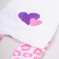  Yo! Baby pamut harisnyanadrág lány (80-86) - fehér/szívecskék