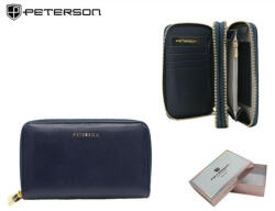 Peterson női sötétkék színű pénztárca RFID, 19×9 cm (Z-83467295)