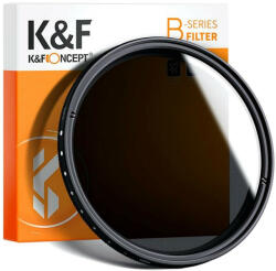 K&F Concept 82mm ND2-ND400 Variálható ND szűrő - NDX Állítható objektív filter (SKU0887)