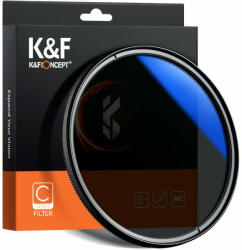 K&F Concept 62mm MC-CPL Polárszűrő - Polarizált Blue (kék) filter (KF01.1438)