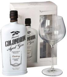 Dictador Columbian Aged White gin díszdobozban 1 pohárral (0, 7L / 43%) - ginnet