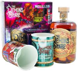  The Demons Share 6 éves rum ajándékcsomag két alumínium pohárral (0, 7L / 40%) - ginnet