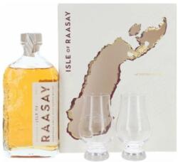 Isle of Raasay Single Malt whisky ajándékcsomag 2 pohárral (0, 7L / 46, 4%) - ginnet