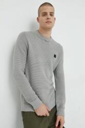 Solid pulóver könnyű, férfi, szürke - szürke XXL