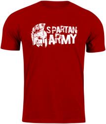 DRAGOWA rövid póló spartan army Aristón, piros 160g/m2