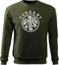 DRAGOWA férfi pulóver Hungary, olívzöld 300g/m2