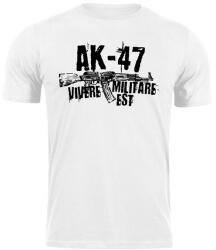 DRAGOWA rövid póló Seneca AK-47, fehér 160g/m2