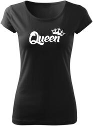 DRAGOWA női rövid ujjú trikó queen, fekete 150g/m2