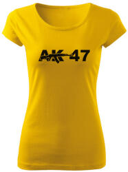 DRAGOWA női póló ak47, sárga 150g/m2