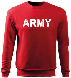 DRAGOWA férfi pulóver army, piros 300 g/m2