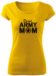 DRAGOWA női póló army mom, sárga 150g/m2