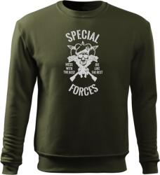 DRAGOWA férfi pulóver special forces, olívzöld 300g/m2