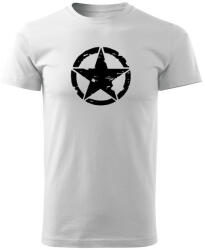 DRAGOWA rövid póló star, fehér 160g/m2