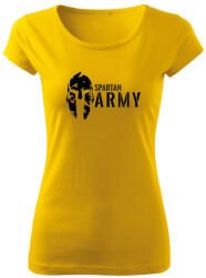 DRAGOWA női póló spartan army, sárga 150g/m2