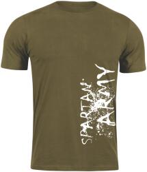 DRAGOWA rövid póló spartan army WAR, Oliva 160g/m2