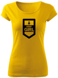 DRAGOWA női póló army girl, sárga 150g/m2