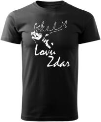 DRAGOWA O & T rövidujjú trikó- vadászat, fekete, 160/ m2