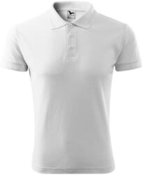 Malfini Pique Polo férfi póló, fehér