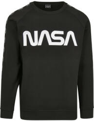 Urban Classics NASA Wormlogo Rocket férfi pulóver, fekete