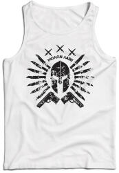 DRAGOWA férfi ujjatlan trikó Ares, fehér 160g/m2