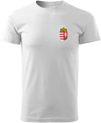 DRAGOWA trikó kicsi magyar címerrel, fehér 160g/m2