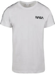 Urban Classics NASA férfi trikó Rocket Tape, fehér