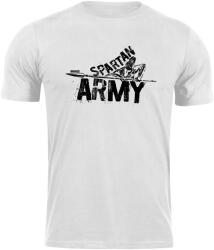 DRAGOWA rövid póló spartan army Nabis, fehér 160g/m2