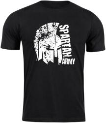 DRAGOWA rövid póló spartan army León, fekete 160g/m2