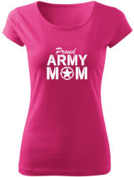 DRAGOWA női póló army mom, rózsaszín 150g/m2