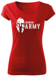 DRAGOWA női póló spartan army, piros 150g/m2