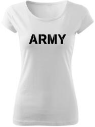 DRAGOWA női póló army, fehér 150g/m2