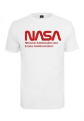 Urban Classics NASA férfi póló Wormlogo, fehér