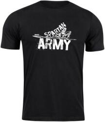 DRAGOWA rövid póló spartan army Nabis, fekete 160g/m2