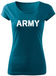 DRAGOWA női póló army, petrol blue 150g/m2