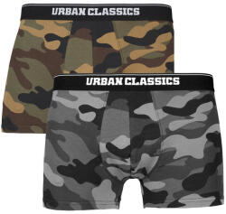 Urban Classics férfi boxer alsónadrág 2-pack, woodcamo- darkcamo