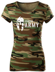 DRAGOWA női póló spartan army, terepmintás 150g/m2
