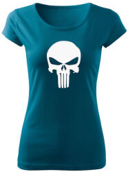 DRAGOWA női póló punisher, petrol blue 150g/m2