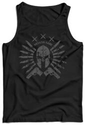 DRAGOWA férfi ujjatlan trikó Ares, fekete 160g/m2