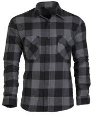 Mil-Tec FLANEL CART LIGHT, FEKETE/SZÜRKE