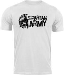 DRAGOWA rövid póló spartan army Aristón, fehér 160g/m2