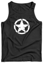 DRAGOWA férfi ujjatlan trikó Star, fekete 160g/m2
